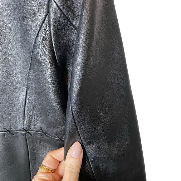 Caslon Vintage Leather Black Jacket - Picture 13 of 13